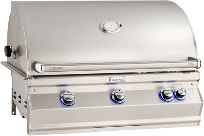 Fire Magic Aurora A790I 36" Built-In Grill with Rotisserie and Analog Thermometer, Natural Gas (A790I-8EAN)