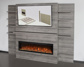 Modern Flames Allwood Fireplace Wall System with Spectrum Slimline Electric Fireplace