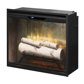 Dimplex Revillusion® 24" Built-In Traditional Firebox with Weathered Concrete Backer and Revillusion® Flame Technology, Electric (RBF24DLXWC)